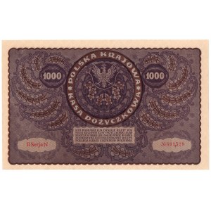 II RP, 1000 polských marek 1919 II SÉRIE N