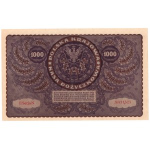 II RP, 1000 marek polskich 1919 II SERJA N