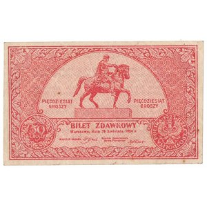 II RP, 50 groszy 1924