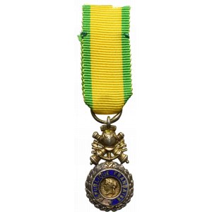 Francja, Miniatura medalu wojskowego - srebro