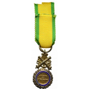 Francja, Miniatura medalu wojskowego - srebro