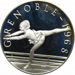 Francja, Medal z serii Igrzysk Olimpijskich - Grenoble 1968