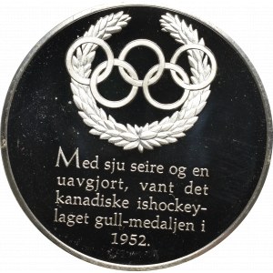 Francja, Medal z serii Igrzysk Olimpijskich - Oslo 1952