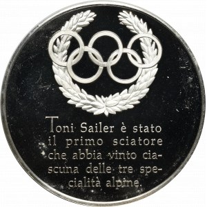 France, Olympic Games series medal - Cortina D'Ampezzo 1956