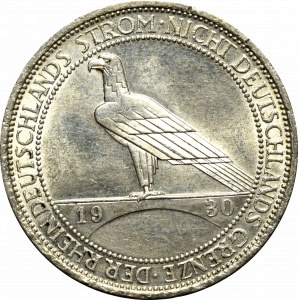 Republika Weimarska, 3 marki 1930 D, Monachium- Wyzwolenie Nadrenii