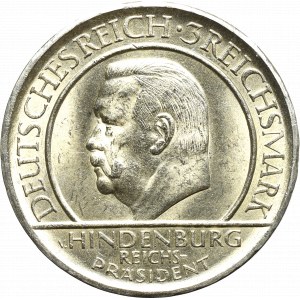 Niemcy, Republika Weimarska, 3 marki 1929 J