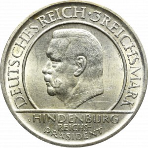 Nemecko, Weimarská republika, 3 známky 1929 F, Stuttgart