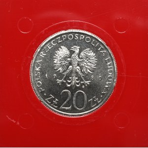 Polská lidová republika, 20 zlotých 1980 Revoluce 1905 - CuNi sample