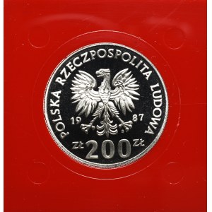 Polská lidová republika, 200 zlatých 1987 Olympijské hry - CuNi sample