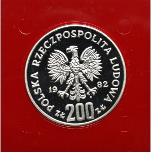 Poľská ľudová republika, 200 zlatých 1982 Krzywousty - Vzorka striebra