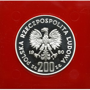 PRL, 200 złotych 1980 Kaziemierz I Odnowiciel - Próba srebro