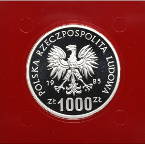 Polská lidová republika, 1 000 zlotých 1985 Průmysl II - proof stříbro