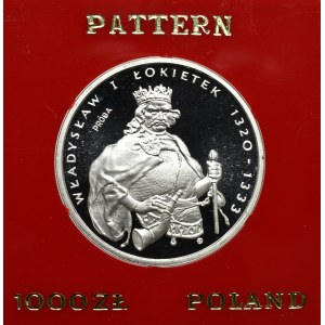 People's Republic of Poland, 1,000 gold 1986 Lokietek - Sample silver