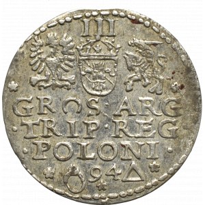 Sigismund III Vasa, 3 groschen 1594, Marienburg