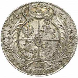 Germany, Saxony, Friedrich August II, 18 groschen 1754, Leipzig