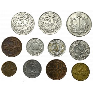 Second Republic, Set of coinage coins