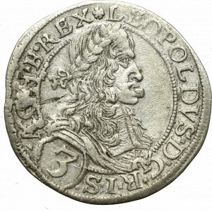 Österreich, Leopold I., 3 krajcars 1670, Halle