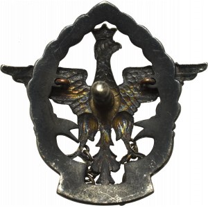 II RP, Abzeichen des 1. Regiments der Großpolnischen Schützen - Gravurarbeit