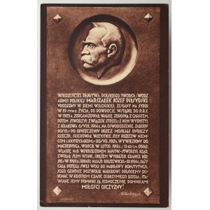 II RP, Pocztówka patriotyczna Piłsudski