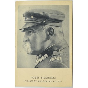 II RP, Pilsudski patriotic postcard