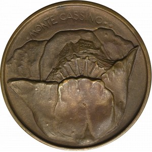 Poľská ľudová republika, medaila pri príležitosti 40. výročia bitky pri Monte Cassine