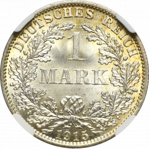 Germany, 1 mark 1915 A, Berlin - NGC MS66