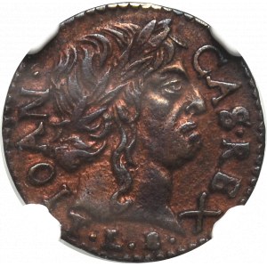 Jan II Kazimír, korunový šilink 1660 - NGC UNC Podrobnosti