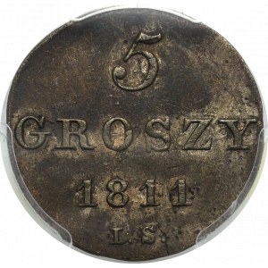 Varšavské vojvodstvo, 5 grošov 1811 - PCGS AU55