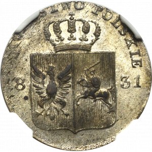 Powstanie Listopadowe, 10 groszy 1831 - NGC MS61