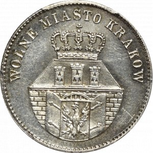 Wolne Miasto Kraków, 1 złoty 1835, Wiedeń - PCGS MS63