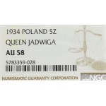 II Republic of Poland, 5 zloty 1934 Polonia - NGC AU58