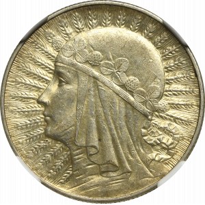 Druhá republika, 5 zl. 1933 - NGC AU58