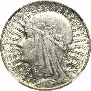 Druhá republika, 5 zlotých 1933 - NGC AU55