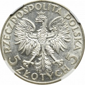 II Republic of Poland, 5 zloty 1933 - NGC AU55
