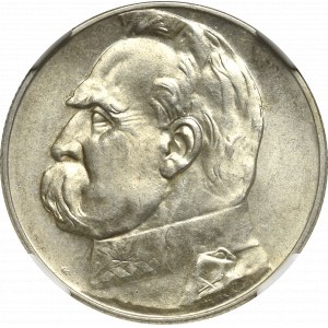 II Rzeczpospolita, 5 zl. 1935 Piłsudski - NGC MS63