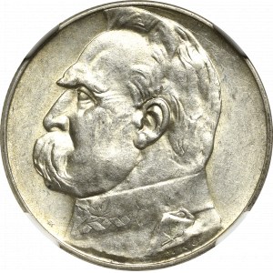 II Rzeczpospolita, 5 złotych Piłsudski 1935 - NGC MS61