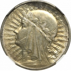 II Rzeczpospolita, 2 złote 1934 Głowa Kobiety - NGC AU58