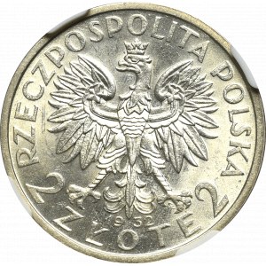 II Republic of Poland, 2 zloty 1932 - NGC MS62