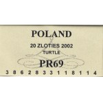 III RP, 20 złotych 2002 Żółw błotny