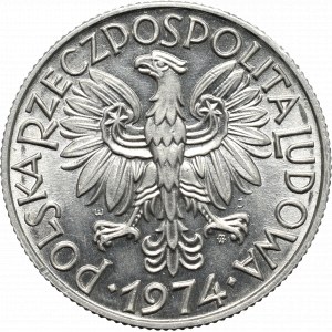 PRL, 5 zloty Fischerman 1974