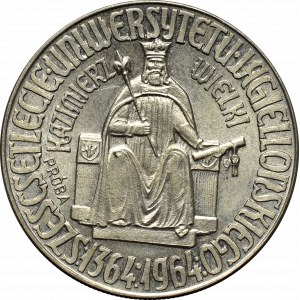 PRL, 10 złotych 1964 Kazimierz Wielki - Próba Miedzionikiel orzeł w koronie