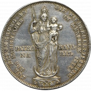 Německo, Bavorsko, tolar = 2 gulden 1855