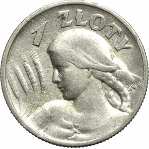 Druhá polská republika, 1 zlotý 1925, Londýn Žena a uši