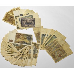 Druhá republika a GG, sada bankoviek (42 kusov)