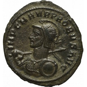 Cesarstwo Rzymskie, Probus, Antoninian Serdika - rzadkość tarcza typu parma