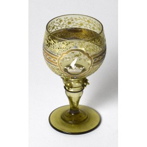 Europe, Early 19th century nobleman's glass goblet