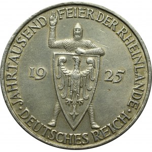 Germany, Weimar Republic, 5 mark 1925 D - Rheinland