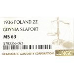 II Republic of Poland, 2 zloty 1936 Ship - NGC MS63