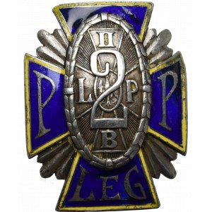 II RP, Offiziersabzeichen des 2. Infanterieregiments der Legion - Gontarczyk Silber