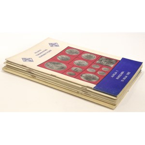 Auction catalogs, set of 7 pcs. PTN 1,2,3,4,5,8,19